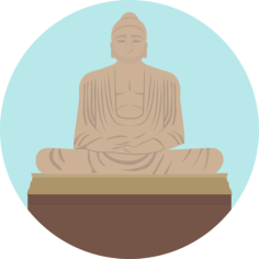 Great Buddha Of Thailand Stencil Svg Vector, Free Vectors File